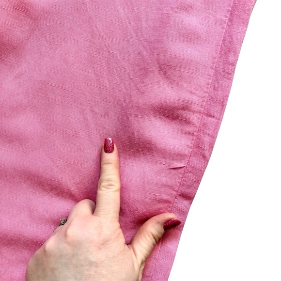 Via Bovio Wide Leg Linen Blend Pink Pants High Rise Vacation Travel Italy Sz XL - Picture 11 of 15